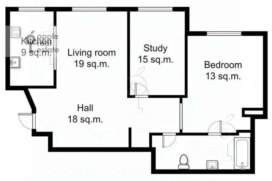 3-к кв. Москва ул. Арбат, 19 (90.0 м) - Фото 2