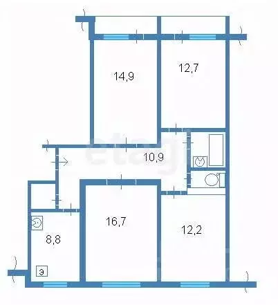3-к кв. Крым, Судак ул. Коммунальная, 5 (90.5 м) - Фото 2