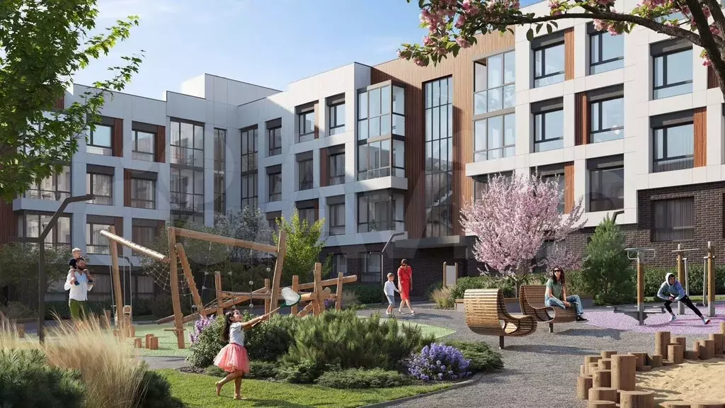 1-к. квартира, 40,8 м, 1/4 эт. - Фото 1