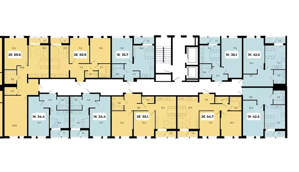 2-к кв. Ростовская область, Аксайский район, Щепкинское с/пос, пос. ... - Фото 2