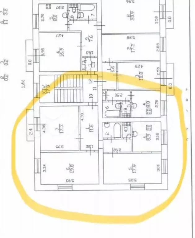 3-к. квартира, 80 м, 4/5 эт. - Фото 0