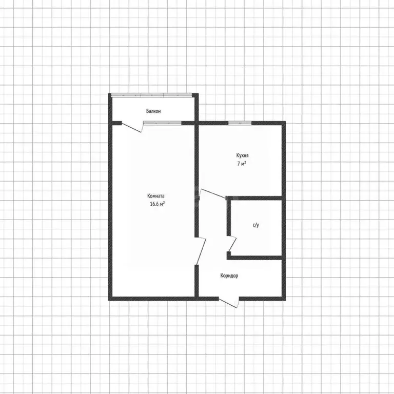 1-к кв. Адыгея, Майкоп ул. Чкалова, 77 (29.9 м) - Фото 2