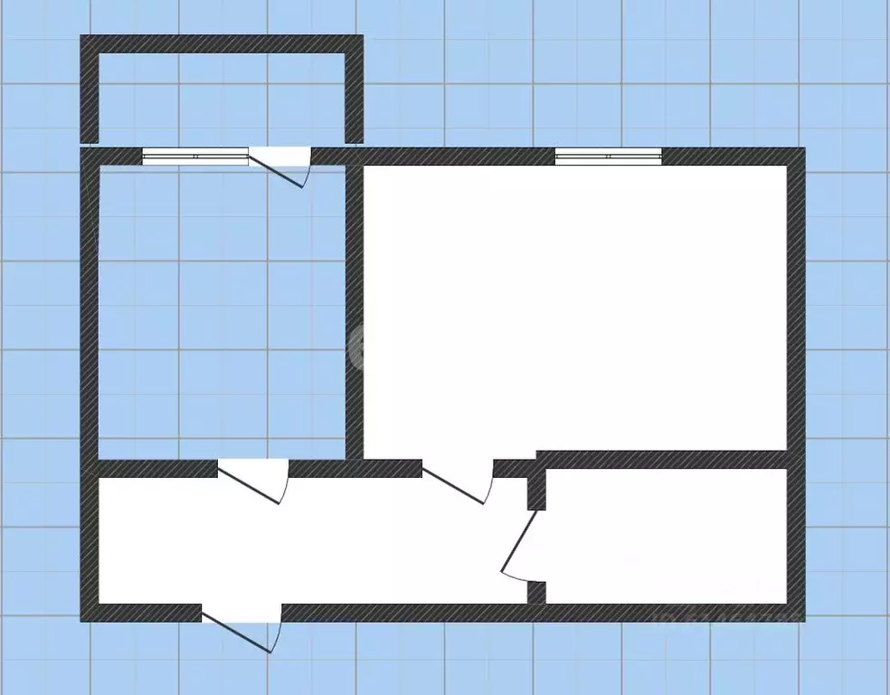 2-к кв. Кемеровская область, Юрга Кузбасский просп., 26 (40.9 м) - Фото 1