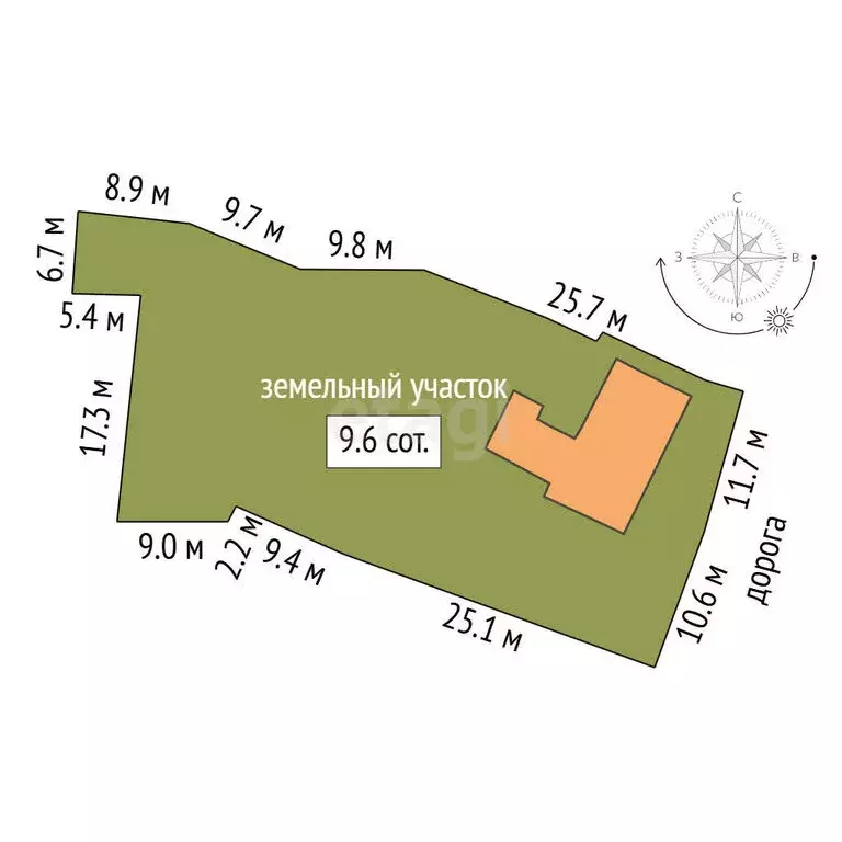 Участок в Севастополь, улица Будённого (9.6 м) - Фото 1