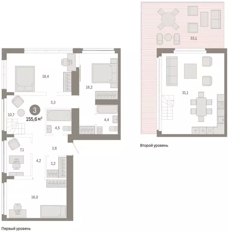 3-комнатная квартира: Новосибирск, Большевистская улица, 66 (155.64 м) - Фото 2