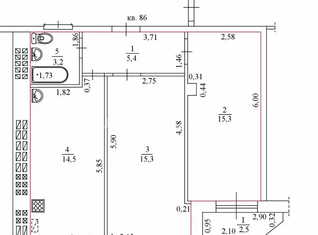 2-комнатная квартира: Шахты, переулок Бродского, 10 (53.7 м) - Фото 1