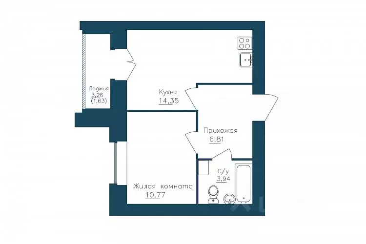 1-к кв. Вологодская область, Череповец 107-й мкр, ГринВилль жилой ... - Фото 0