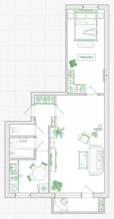 2-к кв. Москва ул. Федора Полетаева, 32К1 (44.9 м) - Фото 2