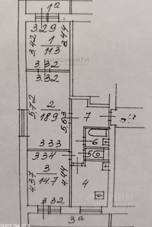 3-к кв. Москва 7-я Парковая ул., 5К1 (65.6 м) - Фото 2