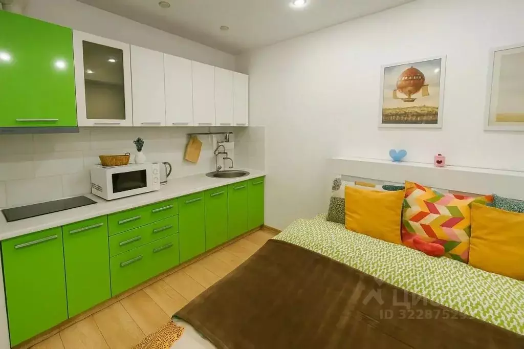 1-к кв. Московская область, Домодедово Южный мкр, ул. Курыжова (25.0 ... - Фото 2