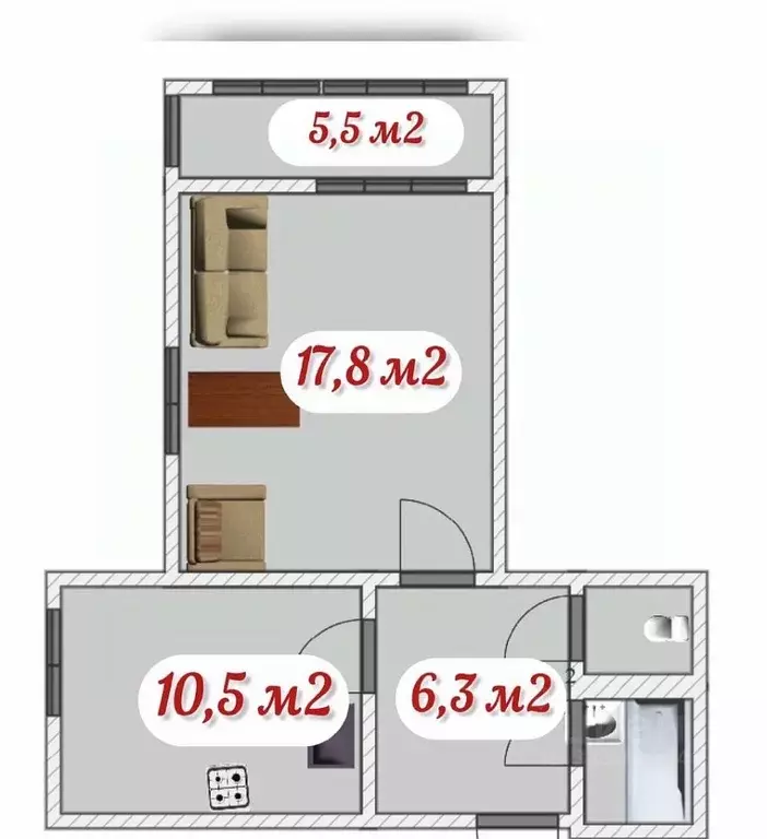 1-к кв. Санкт-Петербург ул. Богословская, 6к2 (39.2 м) - Фото 0