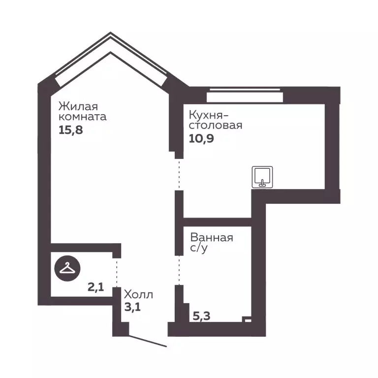 1-комнатная квартира: Екатеринбург, жилой район Уралмаш, ЖК Голос Заря ... - Фото 1