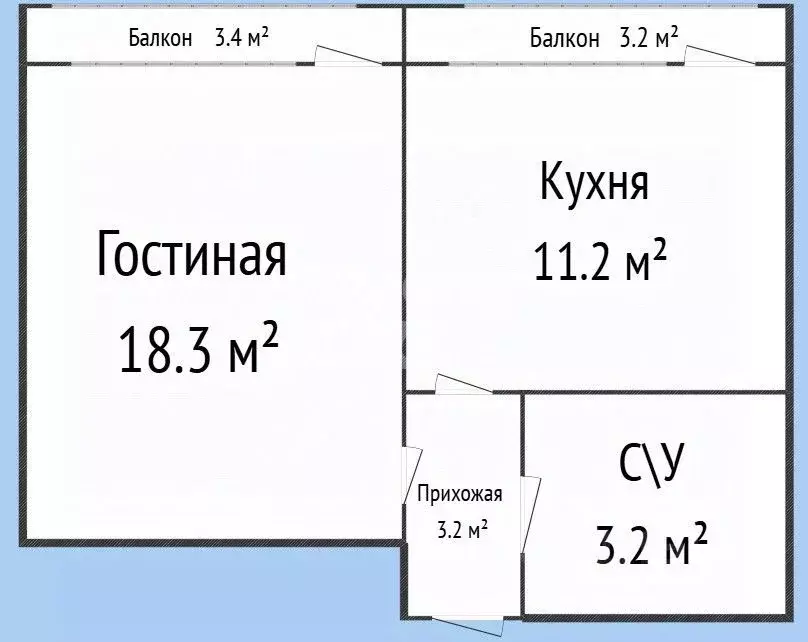 1-к кв. Дагестан, Каспийск ул. И.В. Сталина, 1 (42.5 м) - Фото 2
