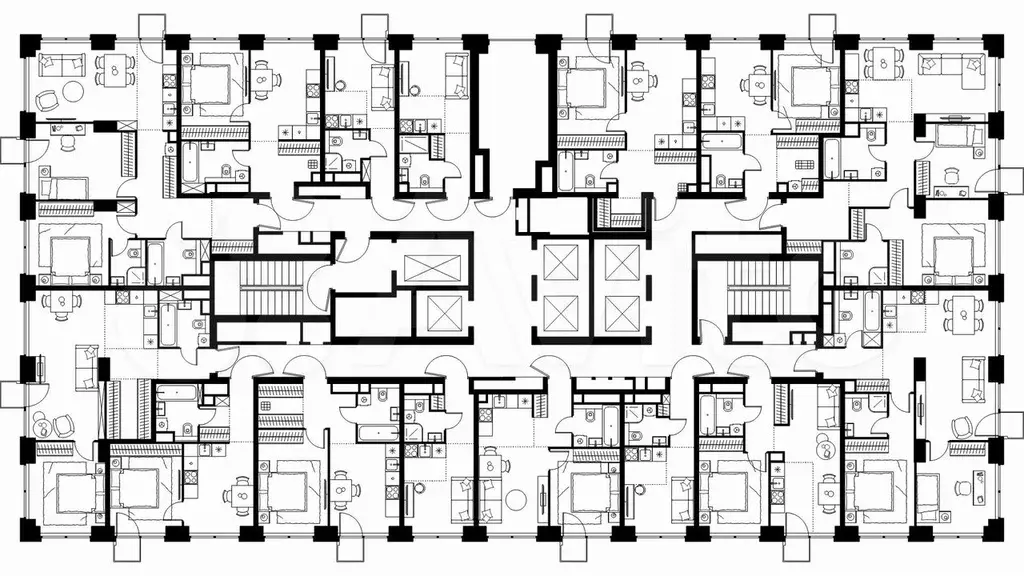 2-к. квартира, 53,6 м, 13/64 эт. - Фото 1