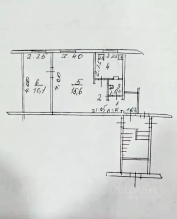 2-к кв. Иркутская область, Иркутск Осинская ул., 10 (37.0 м) - Фото 0