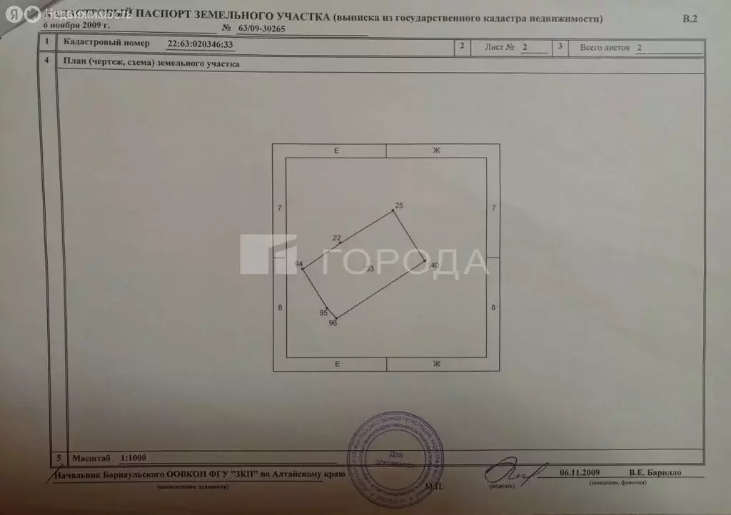 Участок в Барнаул, микрорайон Западный, Горно-Алтайская улица, 22 ... - Фото 2