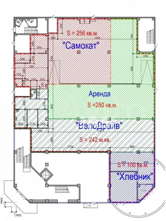 Аренда 280 м2 у остановки и метро Академическая - Фото 0