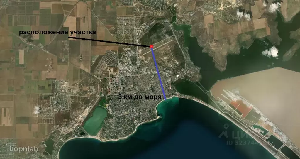 Участок в Крым, Евпатория Авиатор СНТ, аллея 1-я, 79 (4.5 сот.) - Фото 2