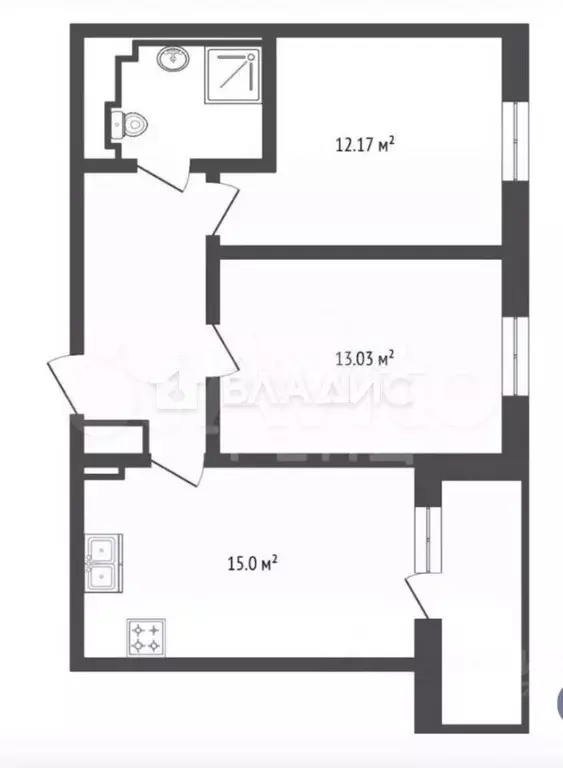 2-к. квартира, 55 м, 16/20 эт. - Фото 0