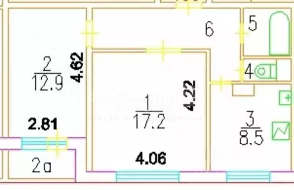 2-к кв. Москва 2-я Мелитопольская ул., 21К3 (51.8 м) - Фото 1