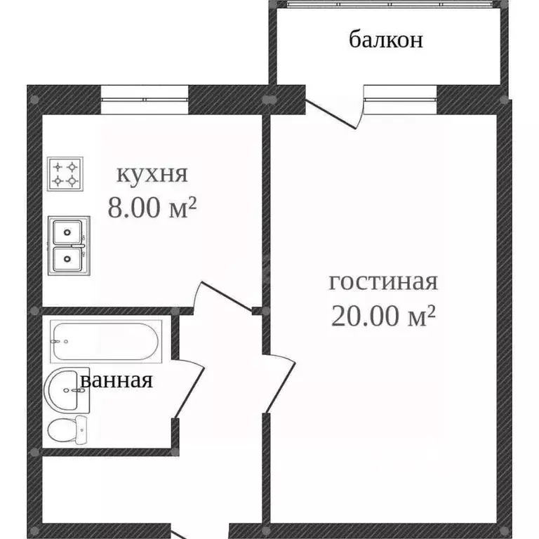 1-к кв. Костромская область, Кострома Давыдовский-3 мкр, 3 (35.1 м) - Фото 2