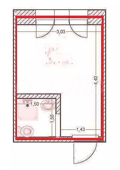 Квартира-студия, 13 м, 1/5 эт. - Фото 0