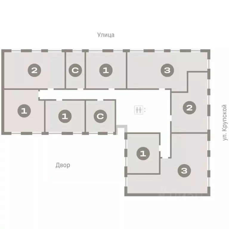 2-к кв. Омская область, Омск  (56.79 м) - Фото 1