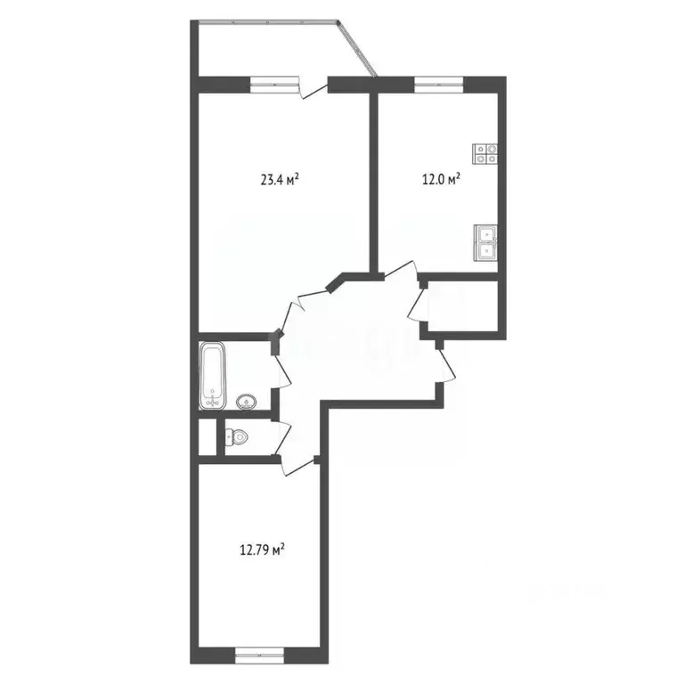 2-к кв. Мордовия, Саранск ул. Богдана Хмельницкого, 75 (69.85 м) - Фото 1