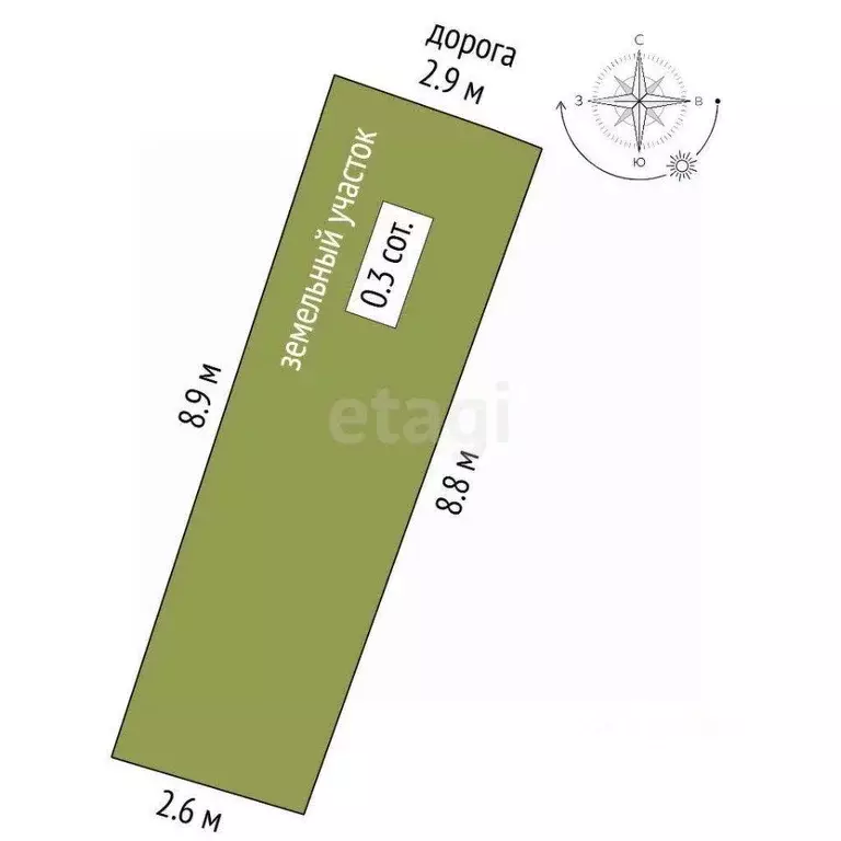 Участок, 0.3 сот., 0 - Фото 0