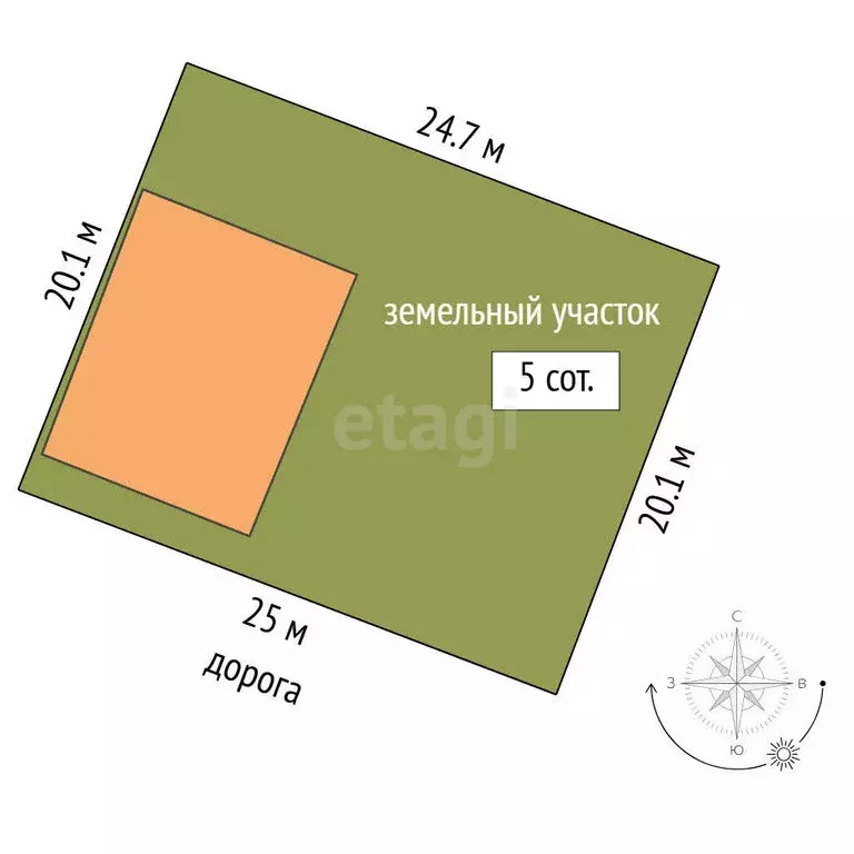 Дом в Тюмень, СНТ Меридиан, 9-я Лесная улица (120 м) - Фото 1