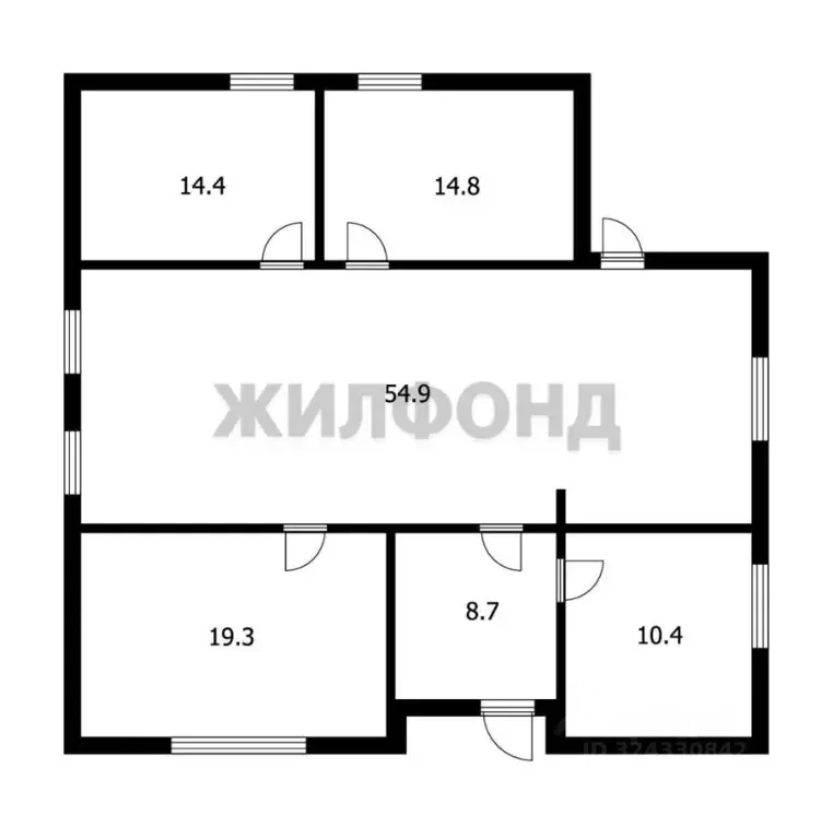 Дом в Новосибирская область, Коченевский район, Поселок Чистые луга ... - Фото 1