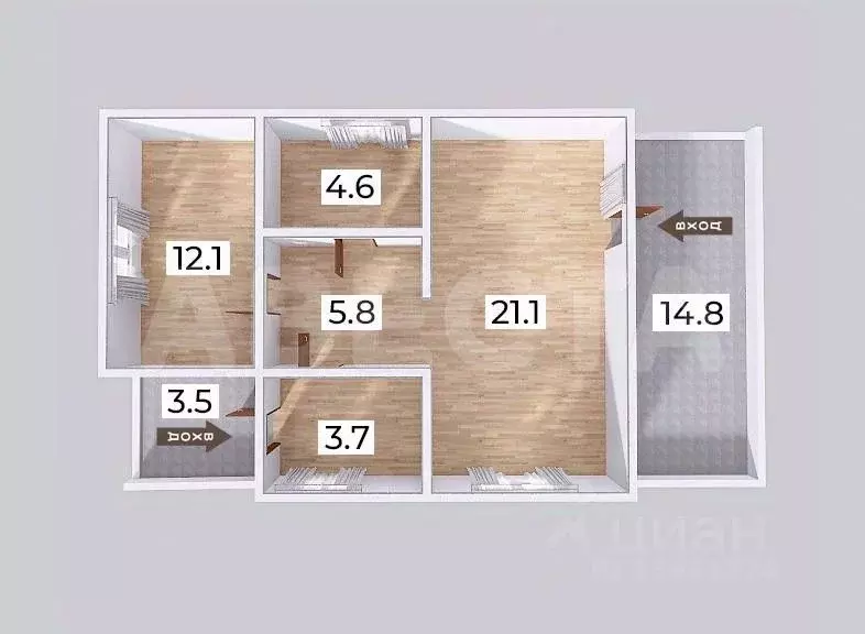 Коттедж в Омская область, Омский район, с. Красноярка ул. 4-я Луговая ... - Фото 2