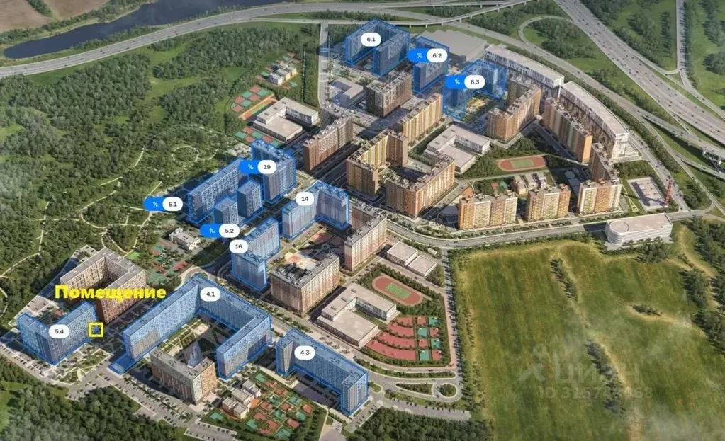 Торговая площадь в Московская область, Люберцы городской округ, Мирный ... - Фото 1