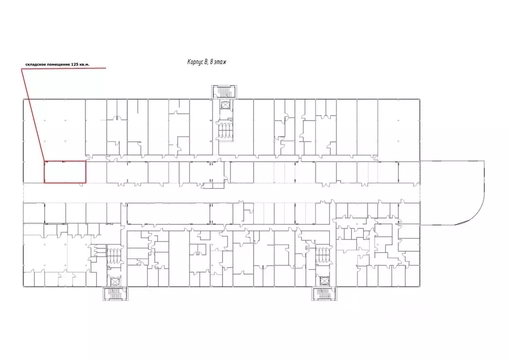 Склад в Москва Киевское шоссе, 22-й км, 4с2кВ (125 м) - Фото 1