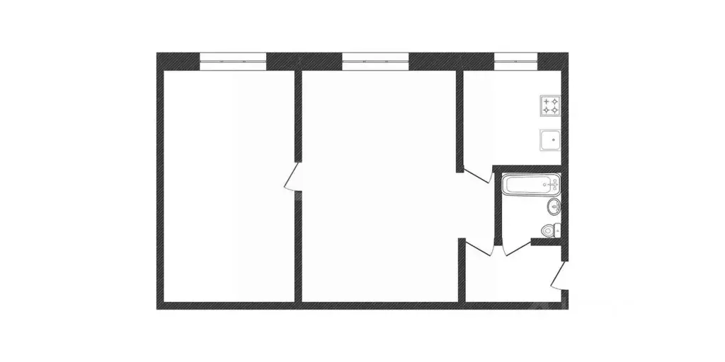 2-к кв. Курганская область, Курган ул. Тельмана, 4 (36.4 м) - Фото 2
