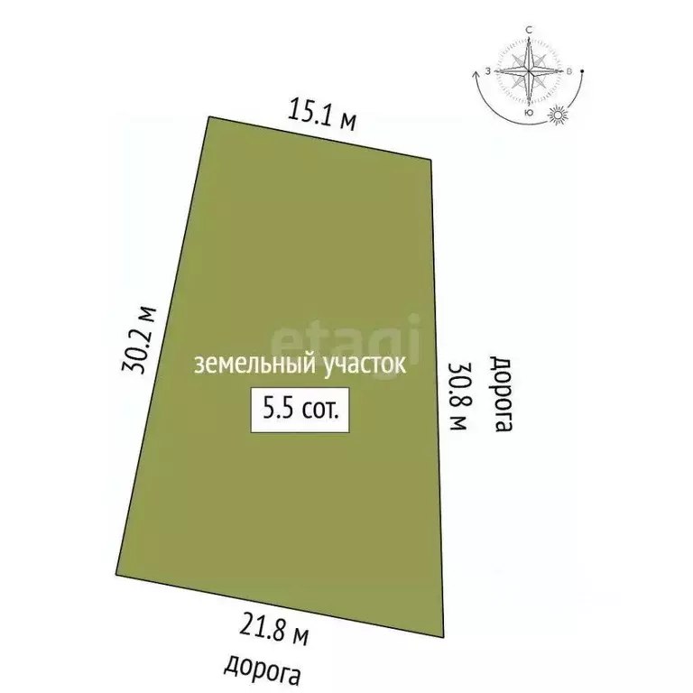 Участок в Ростовская область, Аксай ул. Михаила Ковалева (5.5 сот.) - Фото 2