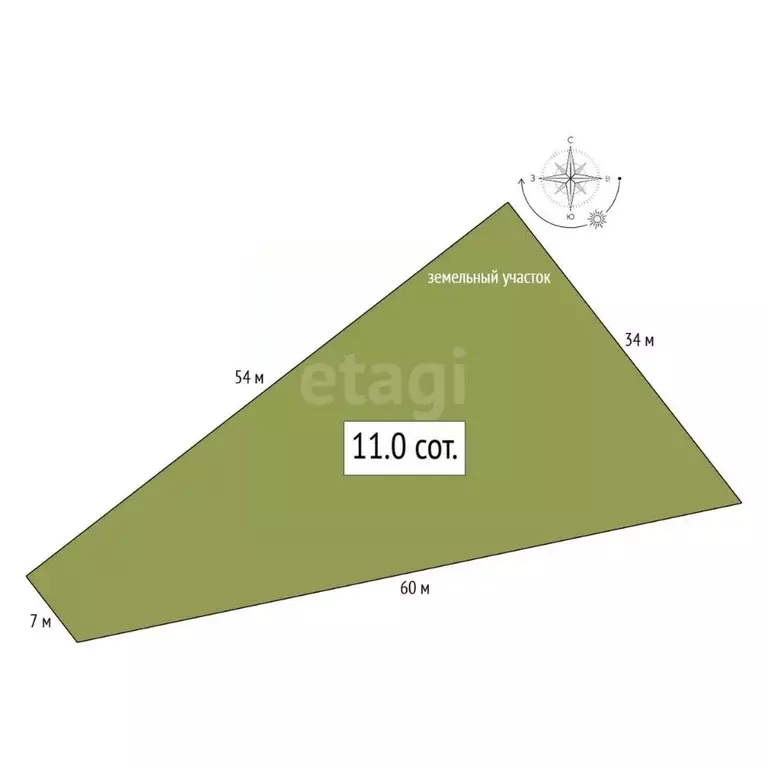 Участок в Алтай, Чемальский район, с. Анос Центральная ул., 41 (11.0 ... - Фото 2