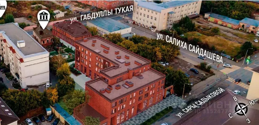 Офис в Татарстан, Казань ул. Сары Садыковой, 51А (228 м) - Фото 1