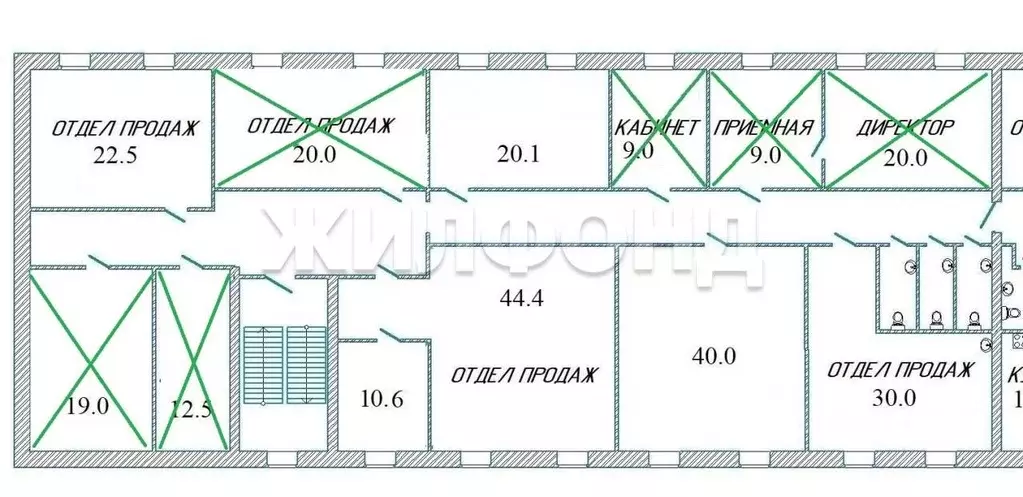 Офис в Новосибирская область, Новосибирск Бердское ш., 61 (40 м) - Фото 1