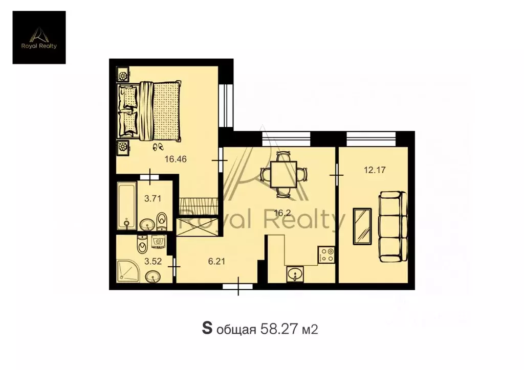 2-к кв. Санкт-Петербург ул. Невзоровой, 9 (58.0 м) - Фото 2