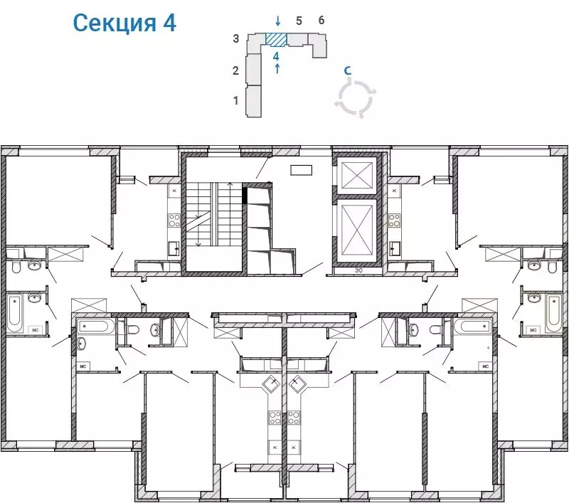 2-к кв. Московская область, Балашиха Железнодорожный мкр, ул. ... - Фото 1