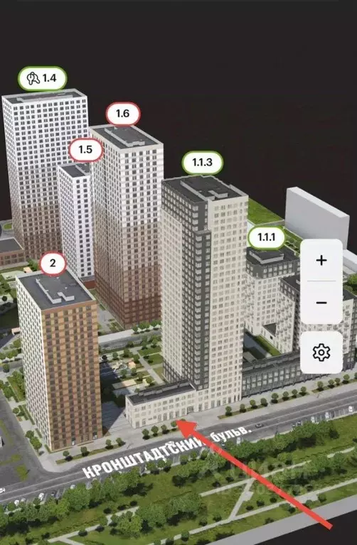 Помещение свободного назначения в Москва Кронштадтский 9 жилой ... - Фото 2