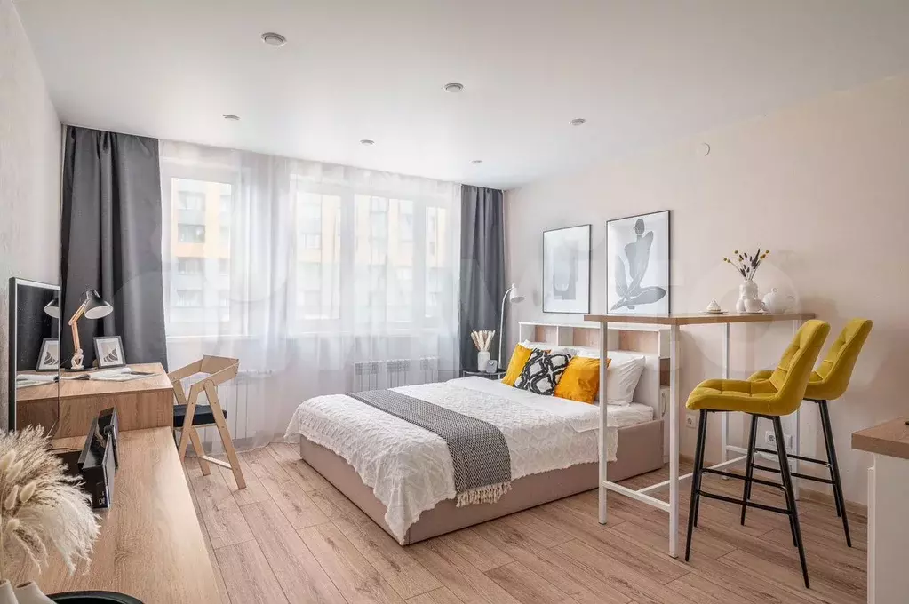 Квартира-студия, 29 м, 2/35 эт. - Фото 1
