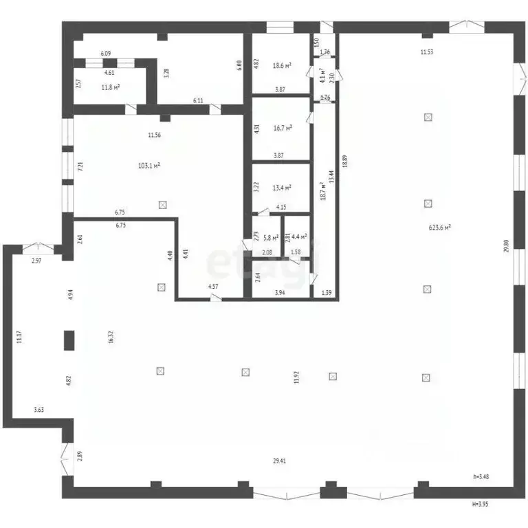 Торговая площадь в Башкортостан, с. Федоровка ул. Ленина, 49А (830 м) - Фото 2