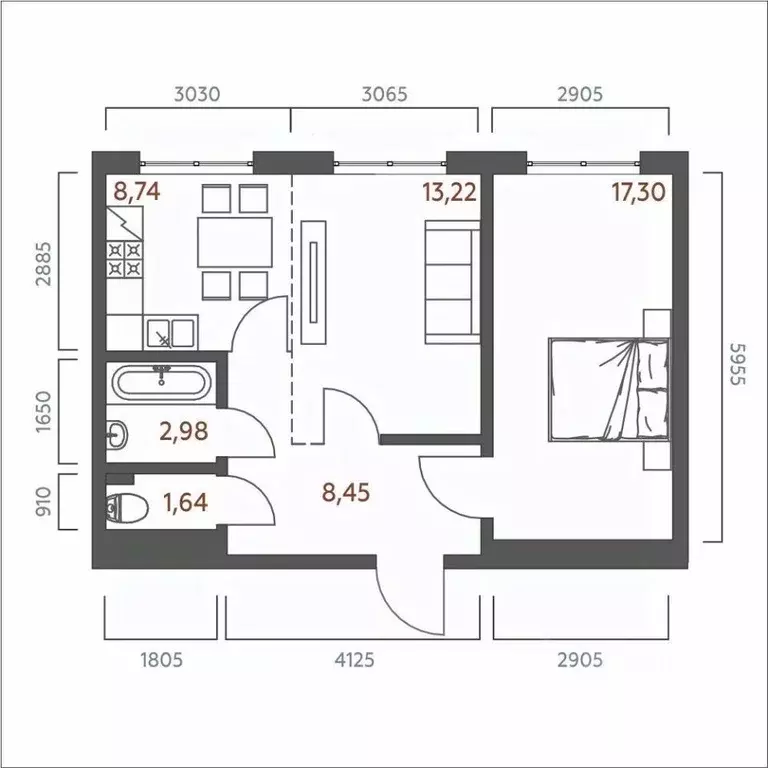 2-к кв. Иркутская область, Иркутск Дальневосточная ул., 46А (52.33 м) - Фото 0