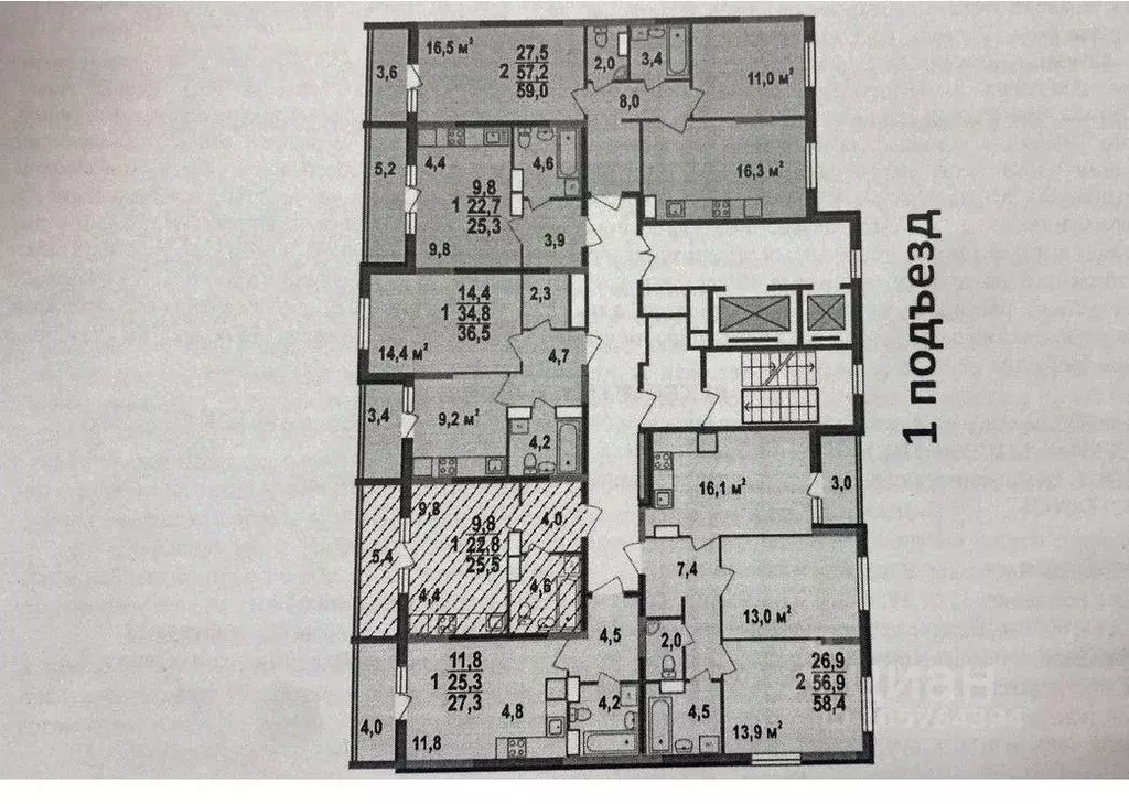 Студия Владимирская область, Владимир ул. Смоленская, 3А (25.5 м) - Фото 2