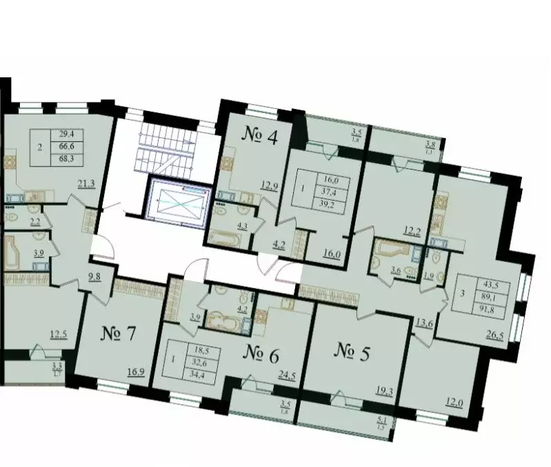 2-к кв. Ленинградская область, Гатчина Красносельское ш., 4А (68.3 м) - Фото 1