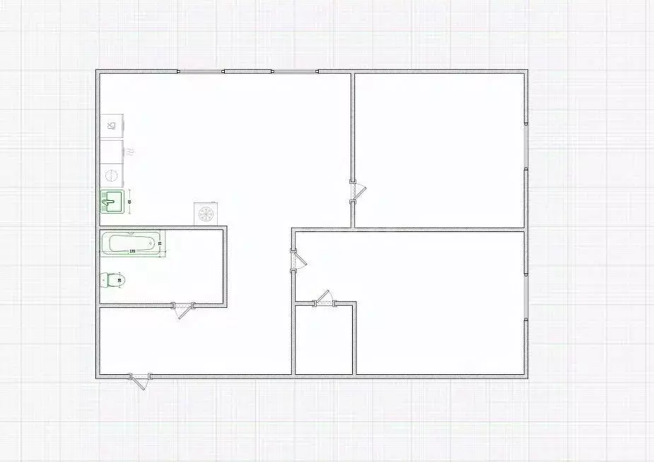 2-к кв. Костромская область, Кострома проезд Антроповский, 12 (57.2 м) - Фото 1