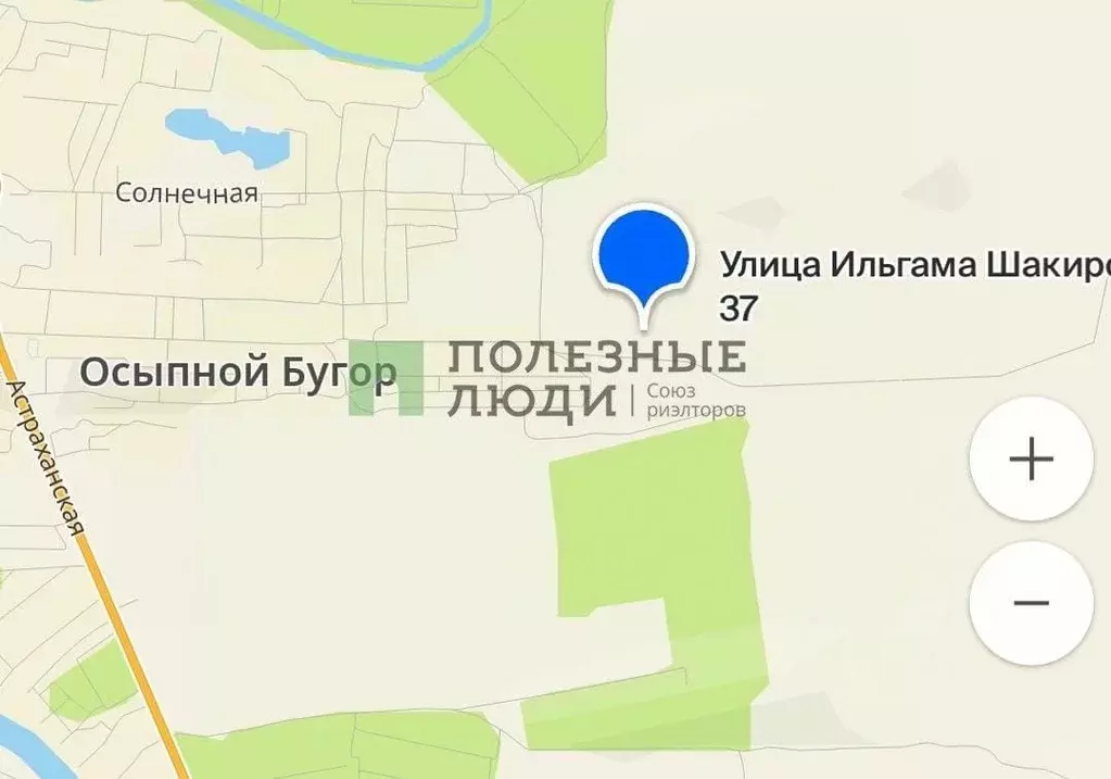 Участок в Астраханская область, Приволжский район, с. Осыпной Бугор ... - Фото 1