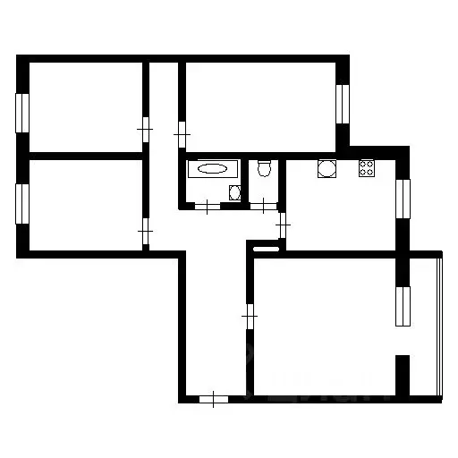 4-к кв. Красноярский край, Красноярск 9 Мая ул., 15 (80.0 м) - Фото 1